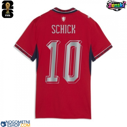 Ženski Nogometni dresi Češka Patrik Schick #10 Domači SP 2026 Kratek Rokav